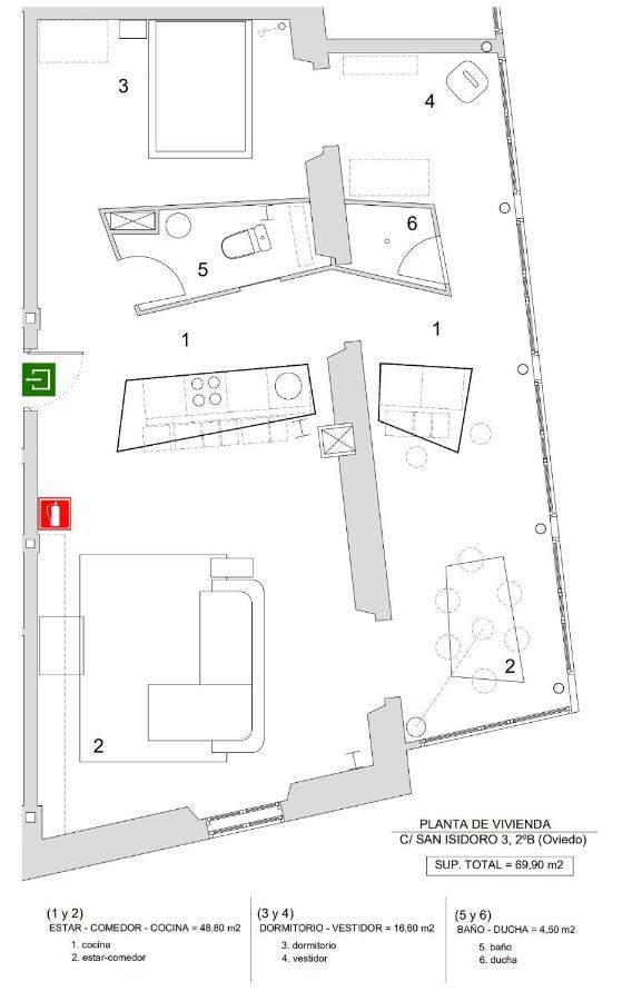 Loft-Atelier En Oviedo Apartment Luaran gambar